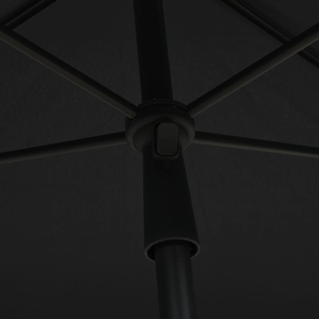 Umbrelă de grădină cu stâlp, antracit, 210x140 cm Lando - Lando