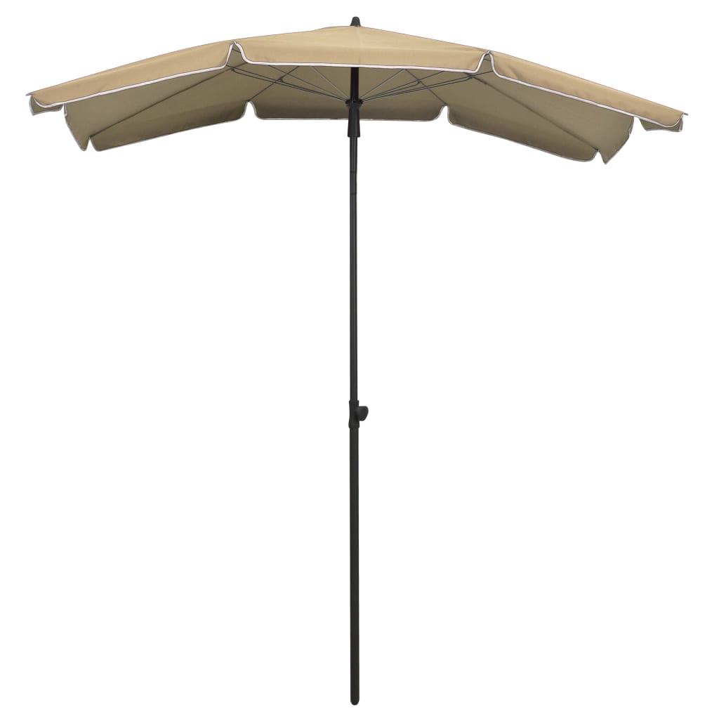 Umbrelă de grădină cu stâlp, gri taupe, 200x130 cm Lando - Lando