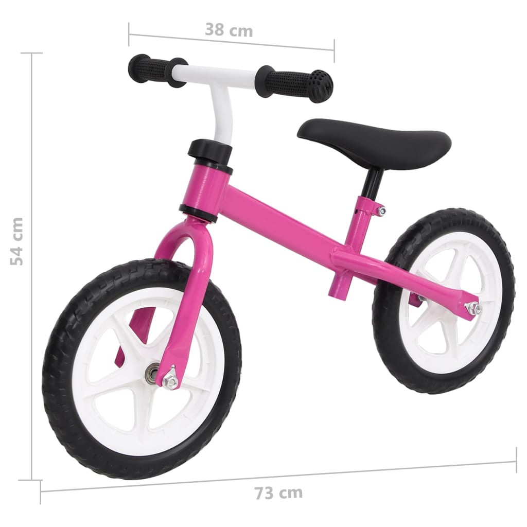 Bicicletă pentru echilibru 10 inci, cu roți, roz Lando - Lando