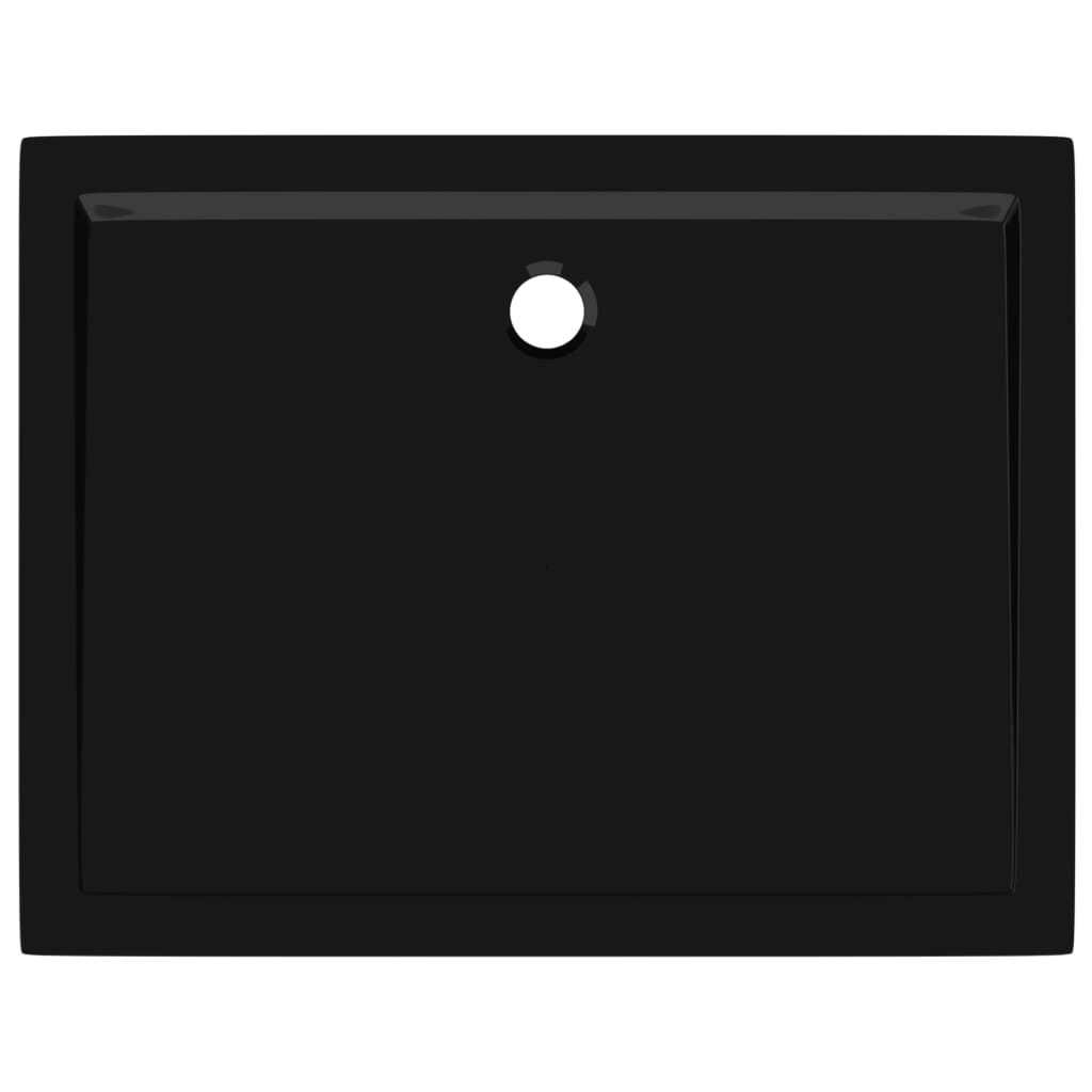 Cădiță de duș dreptunghiulară din ABS, negru, 80x100 cm - Lando