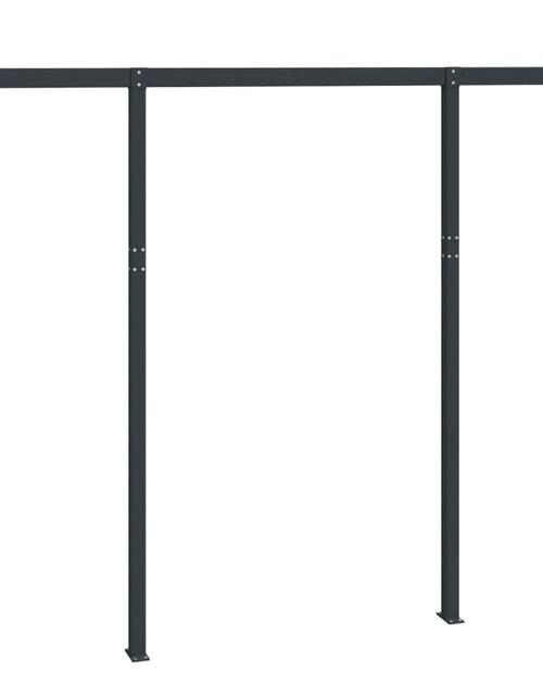 Încărcați imaginea în vizualizatorul Galerie, Set stâlp pentru copertină, antracit, 300x245 cm, fier - Lando
