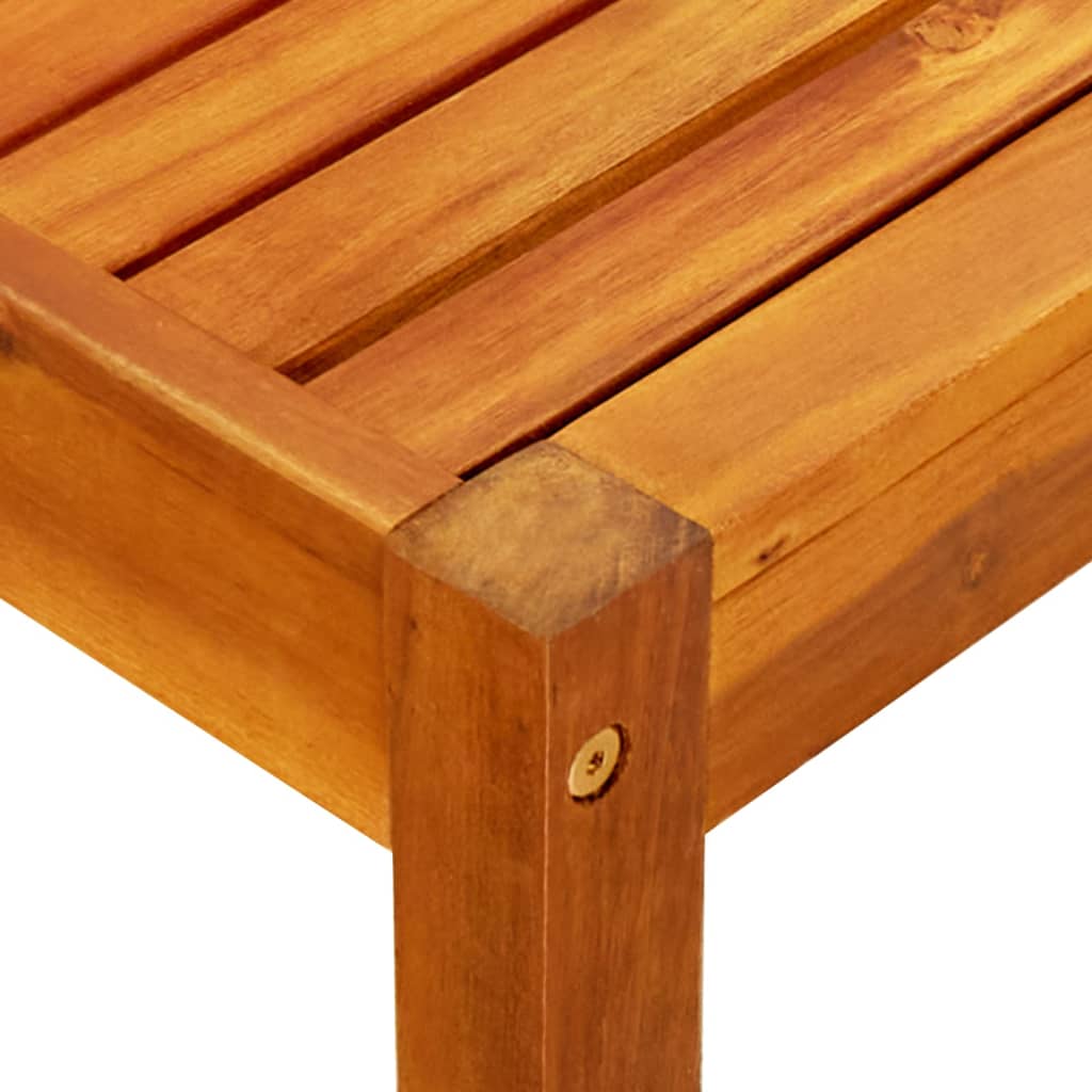 Bancă de grădină cu masă şi taburete, lemn masiv de acacia - Lando