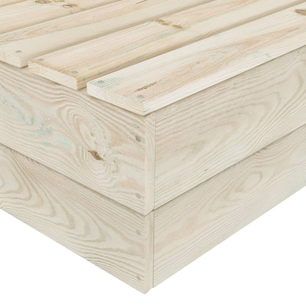 Masă de grădină, 60 x 60 x 30 cm, lemn de molid tratat - Lando