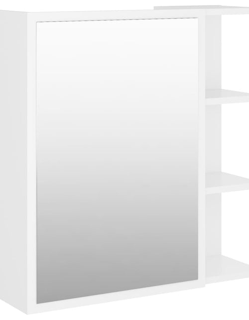 Încărcați imaginea în vizualizatorul Galerie, Dulap de baie cu oglindă, alb, 62,5 x 20,5 x 64 cm, PAL - Lando
