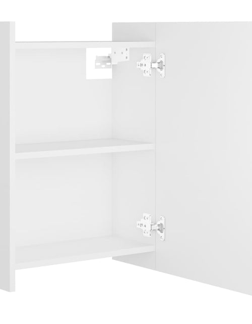 Încărcați imaginea în vizualizatorul Galerie, Dulap de baie cu oglindă, alb, 62,5 x 20,5 x 64 cm, PAL - Lando
