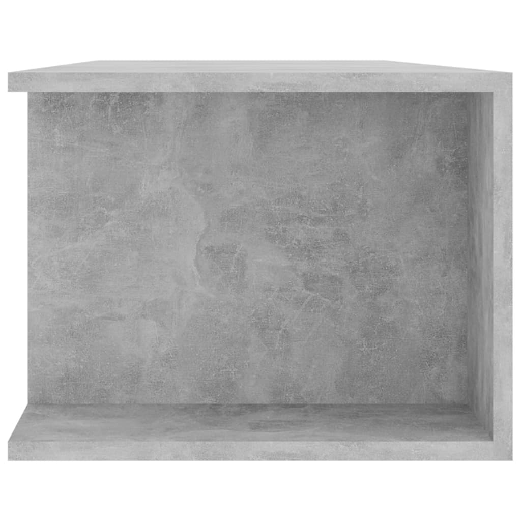 Comodă TV cu lumini LED, gri beton, 135x39x30 cm Lando - Lando