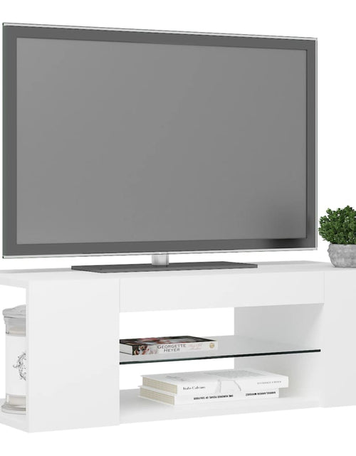 Загрузите изображение в средство просмотра галереи, Comodă TV cu lumini LED, alb, 90x39x30 cm Lando - Lando
