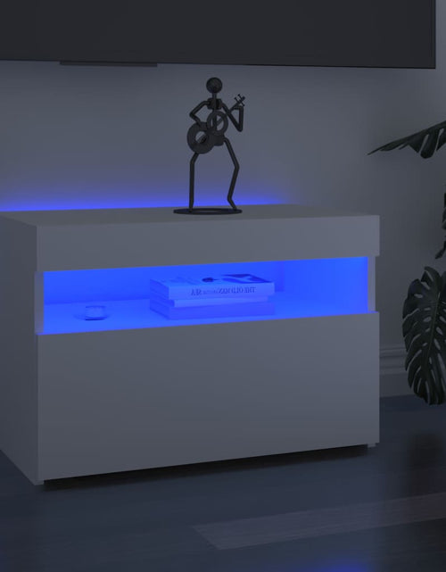 Încărcați imaginea în vizualizatorul Galerie, Comode TV cu lumini LED, 2 buc., alb, 60x35x40 cm Lando - Lando
