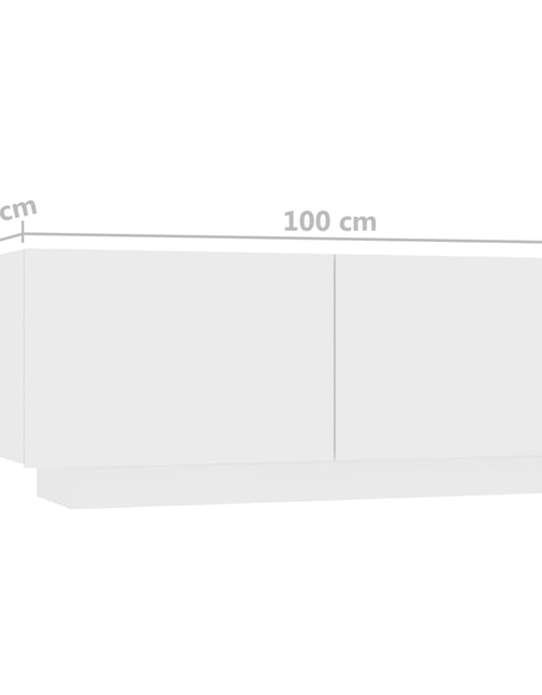 Загрузите изображение в средство просмотра галереи, Comodă TV, alb, 100x35x40 cm, PAL Lando - Lando
