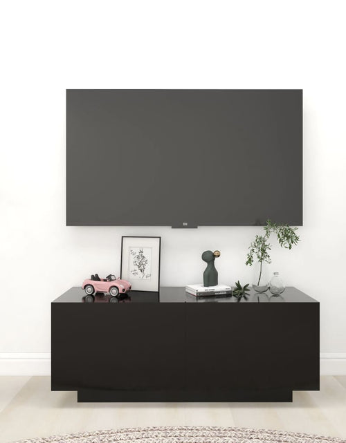 Încărcați imaginea în vizualizatorul Galerie, Comodă TV, negru, 100x35x40 cm, PAL Lando - Lando
