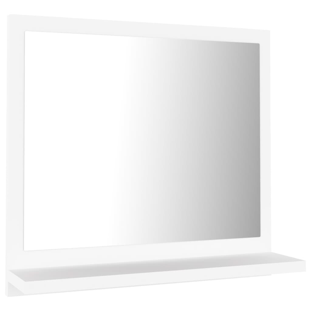 Oglindă de baie, alb, 40 x 10,5 x 37 cm, PAL - Lando