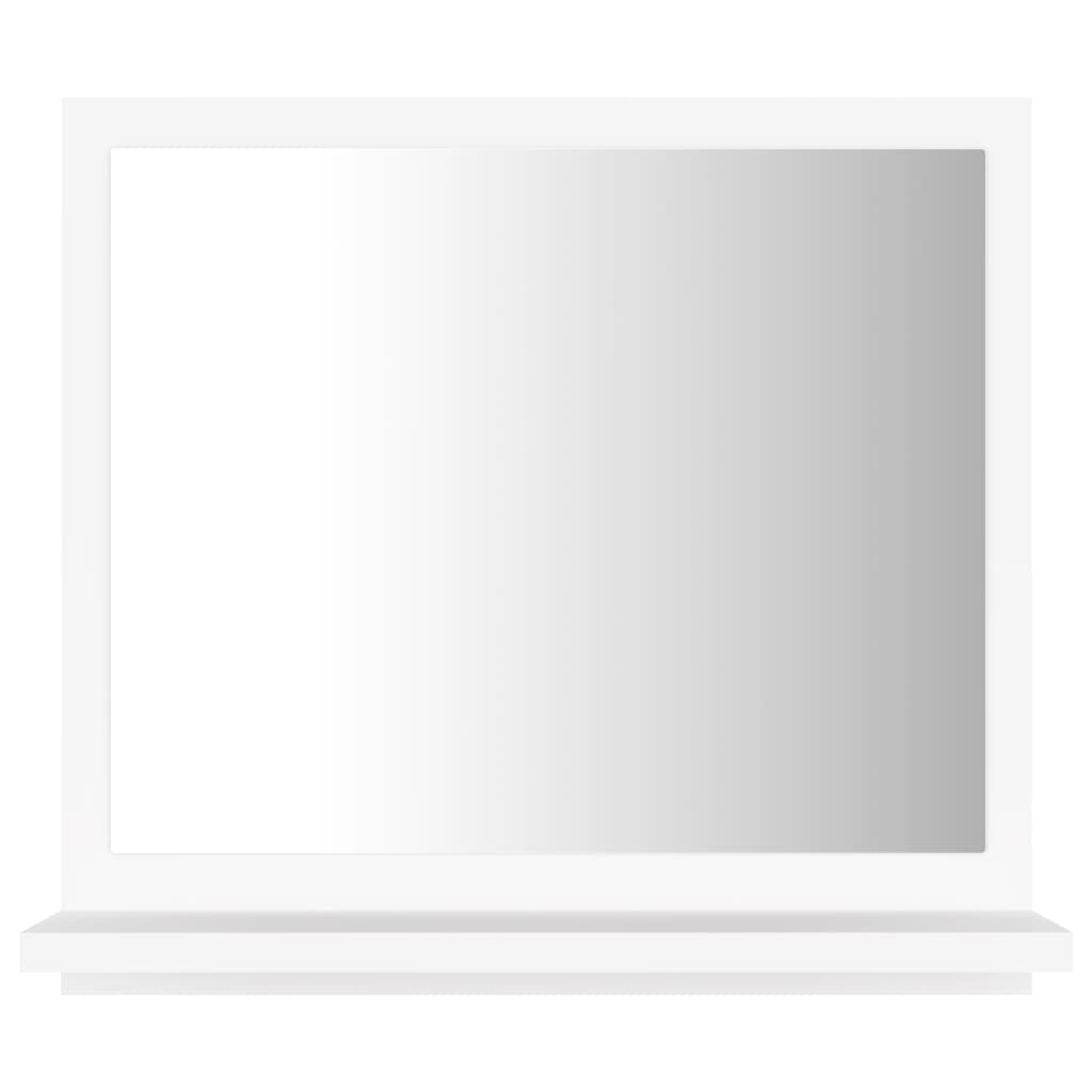Oglindă de baie, alb, 40 x 10,5 x 37 cm, PAL - Lando