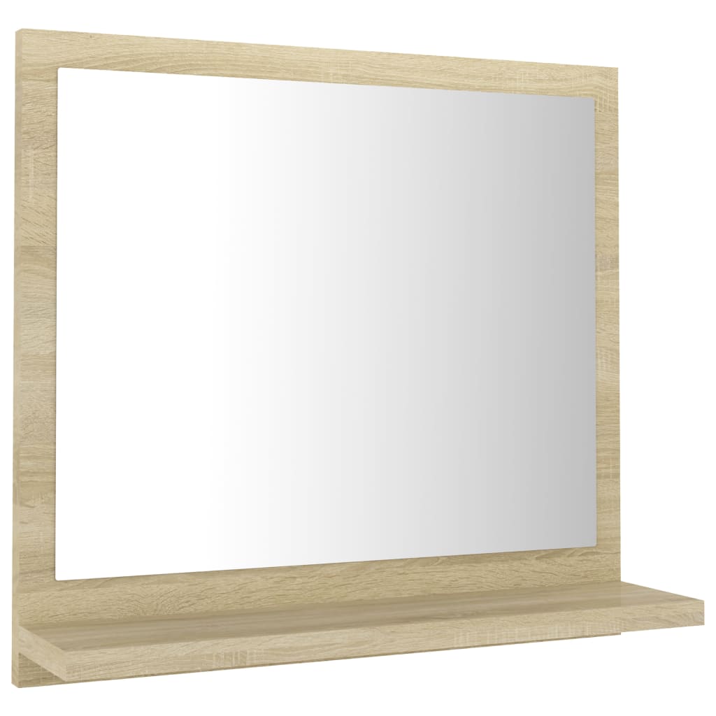 Oglindă de baie, stejar sonoma, 40 x 10,5 x 37 cm, PAL - Lando
