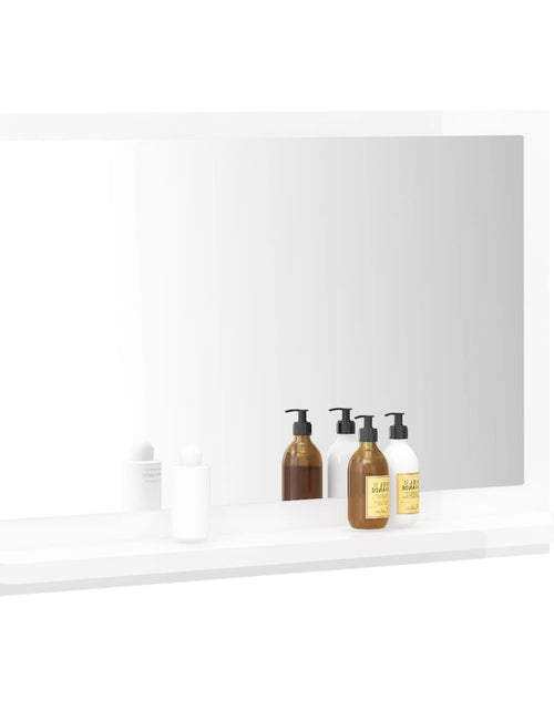 Încărcați imaginea în vizualizatorul Galerie, Oglindă de baie, alb extralucios, 60 x 10,5 x 37 cm, PAL Lando - Lando

