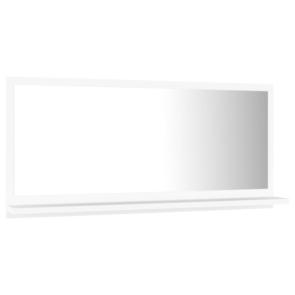 Oglindă de baie, alb, 80 x 10,5 x 37 cm, PAL Lando - Lando