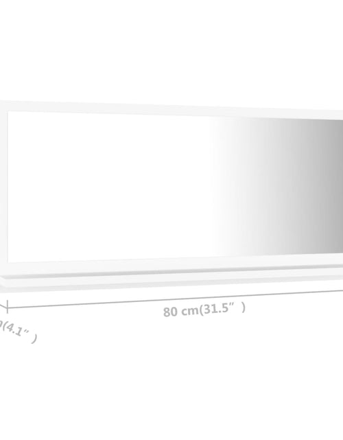Загрузите изображение в средство просмотра галереи, Oglindă de baie, alb, 80 x 10,5 x 37 cm, PAL Lando - Lando
