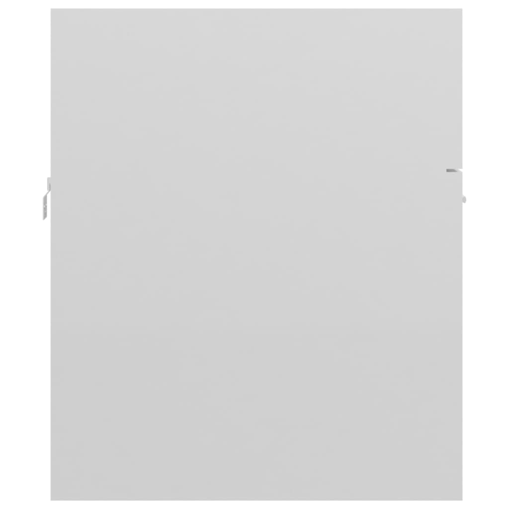 Dulap de chiuvetă, alb extralucios, 80x38,5x46 cm, PAL - Lando