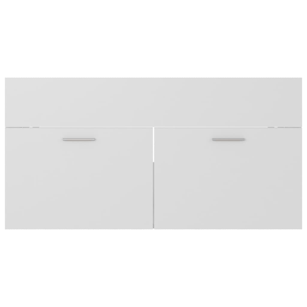 Dulap de chiuvetă, alb, 90x38,5x46 cm, PAL - Lando