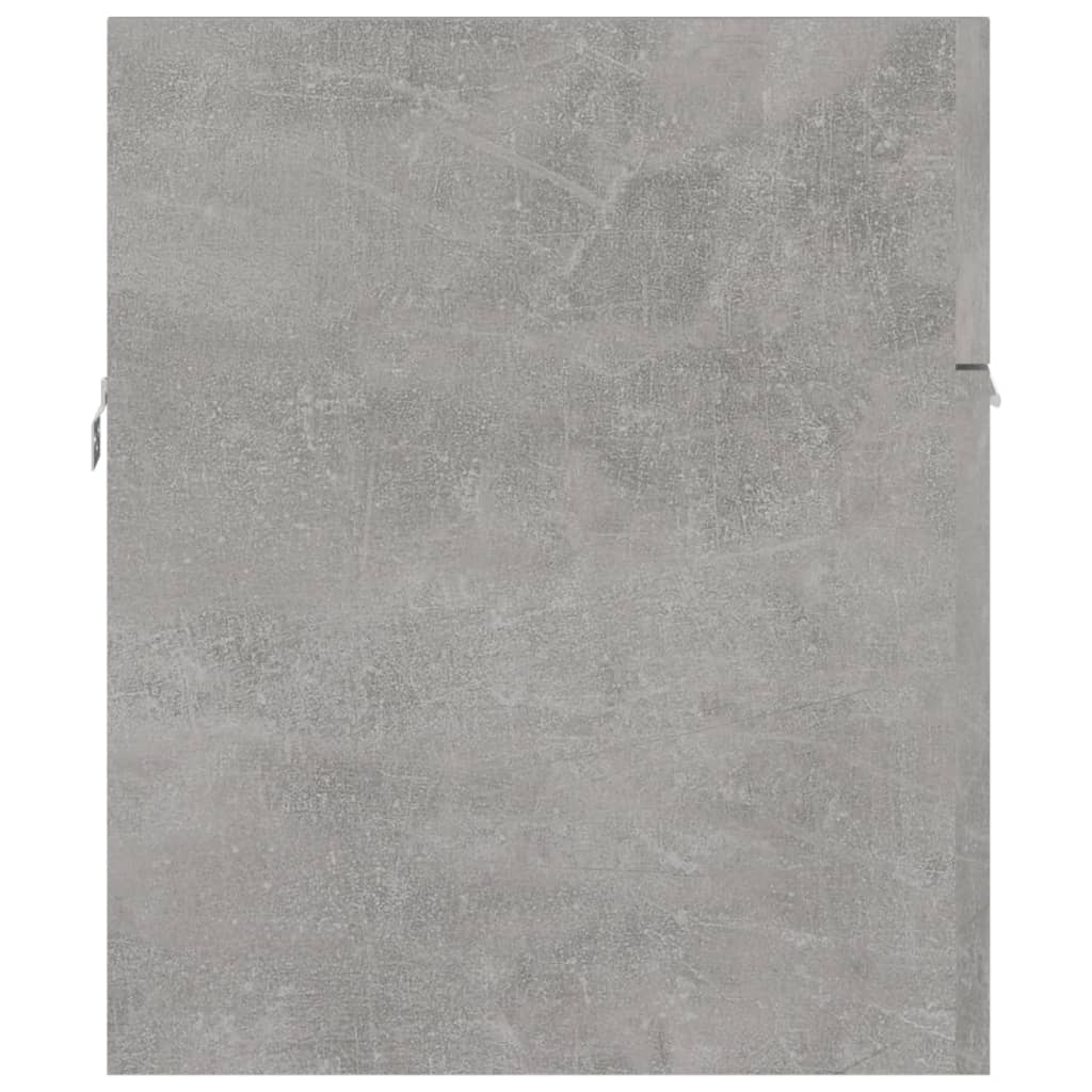 Dulap de chiuvetă, gri beton, 90x38,5x46 cm, PAL - Lando