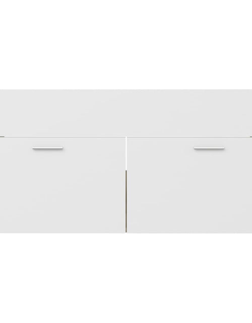 Загрузите изображение в средство просмотра галереи, Dulap de chiuvetă, alb și stejar Sonoma, 100x38,5x46 cm, PAL - Lando
