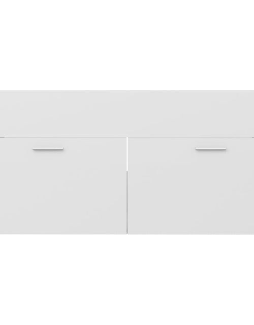 Загрузите изображение в средство просмотра галереи, Dulap de chiuvetă, alb extralucios, 100x38,5x46 cm, PAL - Lando
