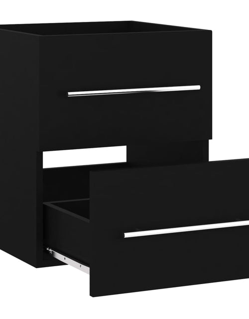 Загрузите изображение в средство просмотра галереи, Dulap de chiuvetă, negru, 41x38,5x48 cm, PAL - Lando

