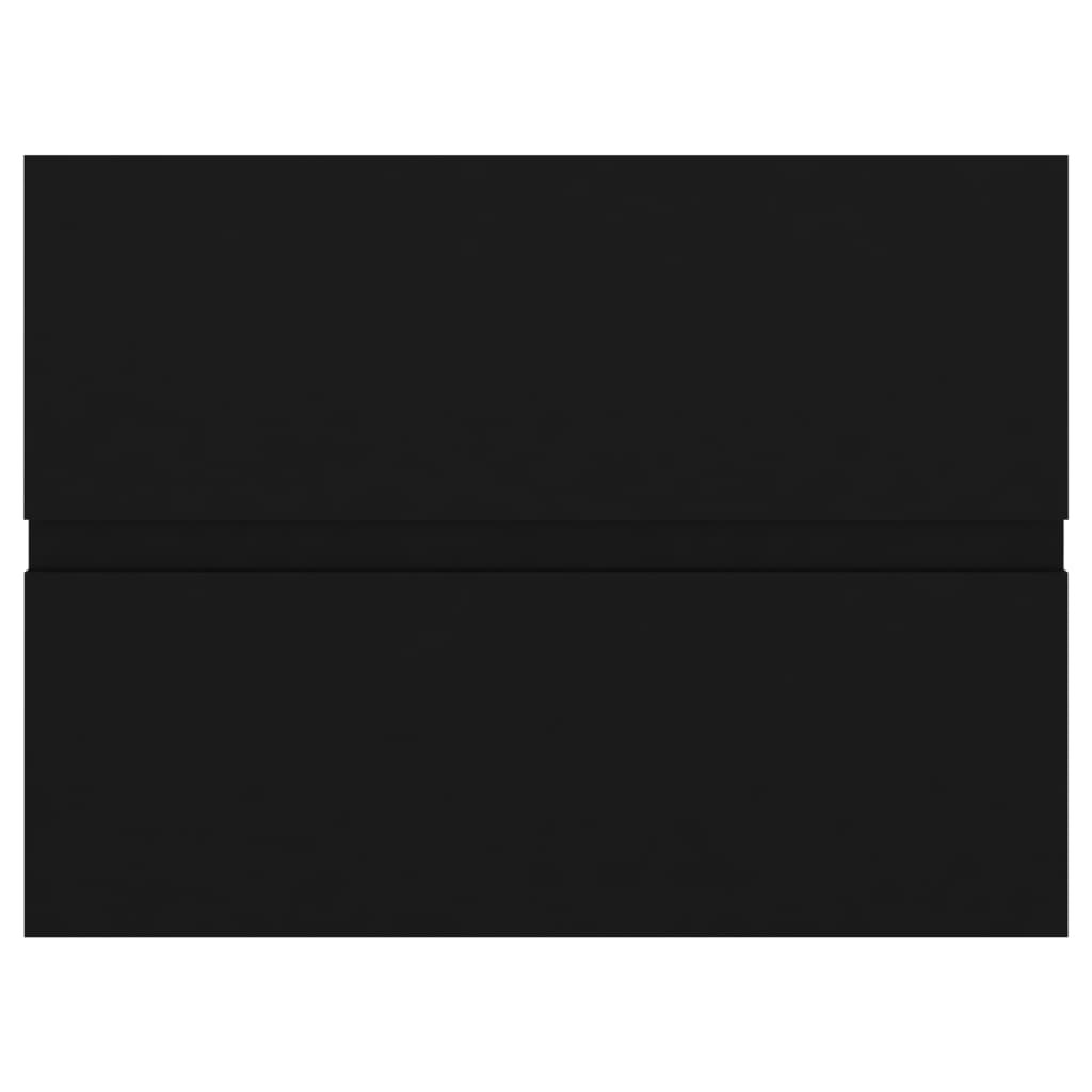 Mască de chiuvetă, negru, 60 x 38,5 x 45 cm, PAL - Lando