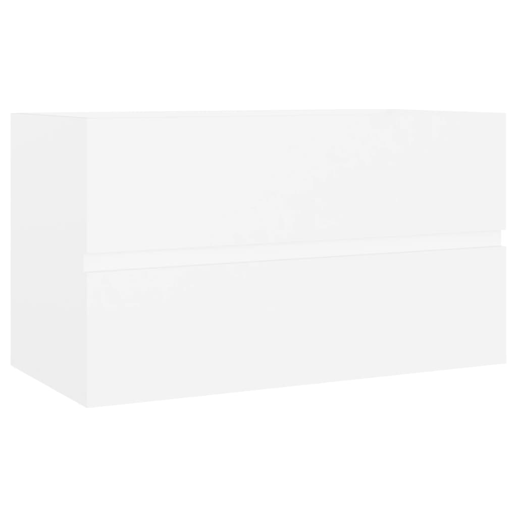 Dulap de chiuvetă, alb, 80x38,5x45 cm, PAL - Lando
