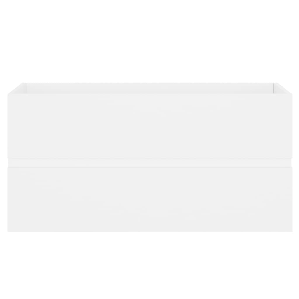 Dulap de chiuvetă, alb, 90x38,5x45 cm, PAL - Lando