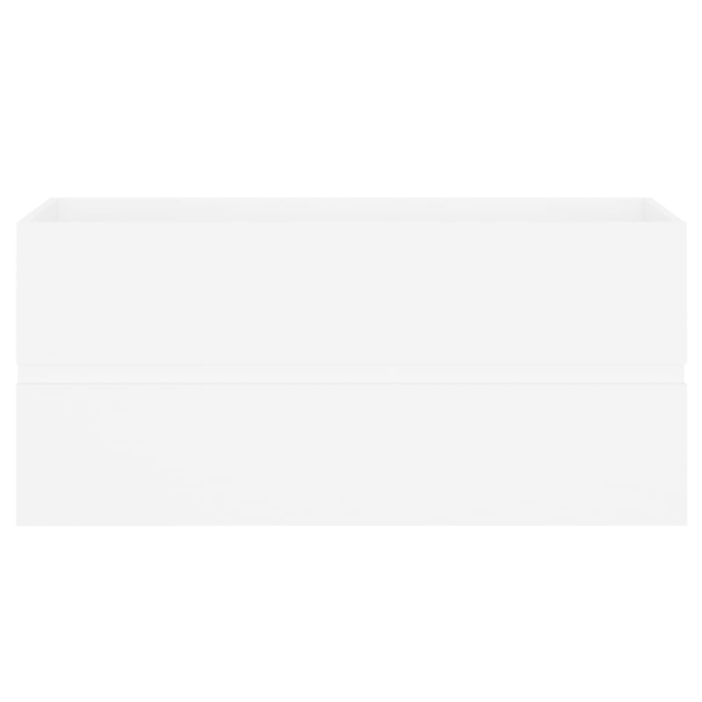 Dulap de chiuvetă, alb, 100x38,5x45 cm, PAL - Lando