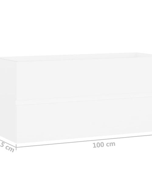 Încărcați imaginea în vizualizatorul Galerie, Dulap de chiuvetă, alb, 100x38,5x45 cm, PAL - Lando
