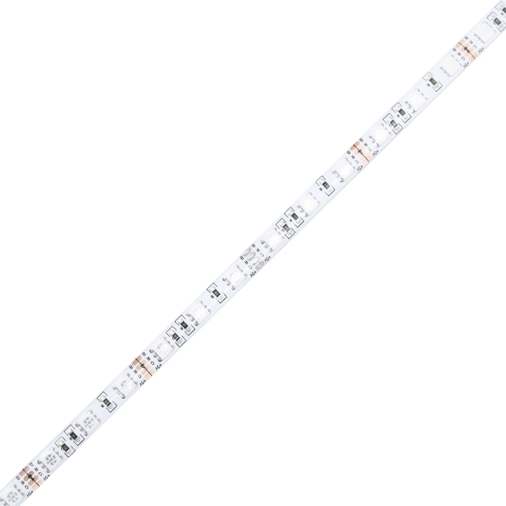 Oglindă de baie cu LED, stejar sonoma, 80x8,5x37 cm, acril Lando - Lando