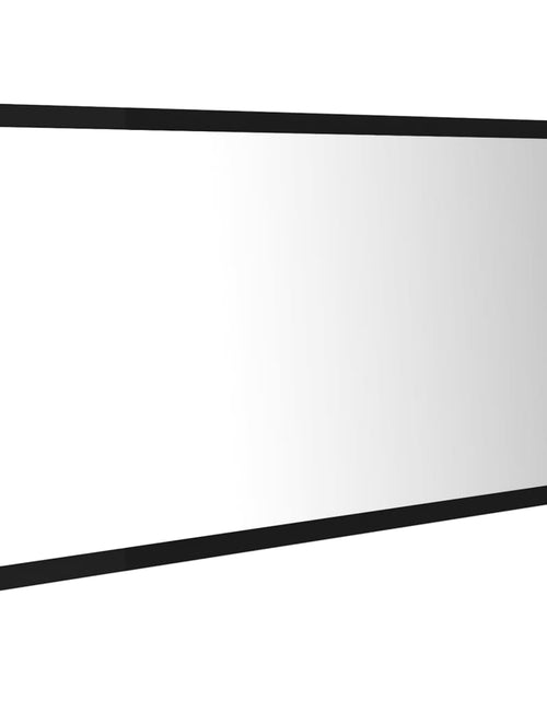 Загрузите изображение в средство просмотра галереи, Oglindă de baie cu LED, negru, 90x8,5x37 cm, acril Lando - Lando
