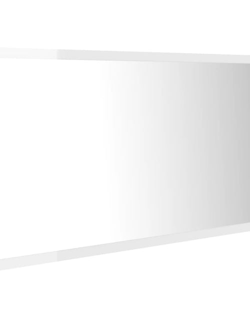 Загрузите изображение в средство просмотра галереи, Oglindă de baie cu LED, alb extralucios, 90x8,5x37 cm, acril Lando - Lando
