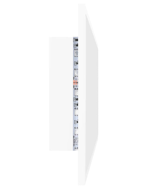 Загрузите изображение в средство просмотра галереи, Oglindă de baie cu LED, alb, 100x8,5x37 cm, acril Lando - Lando

