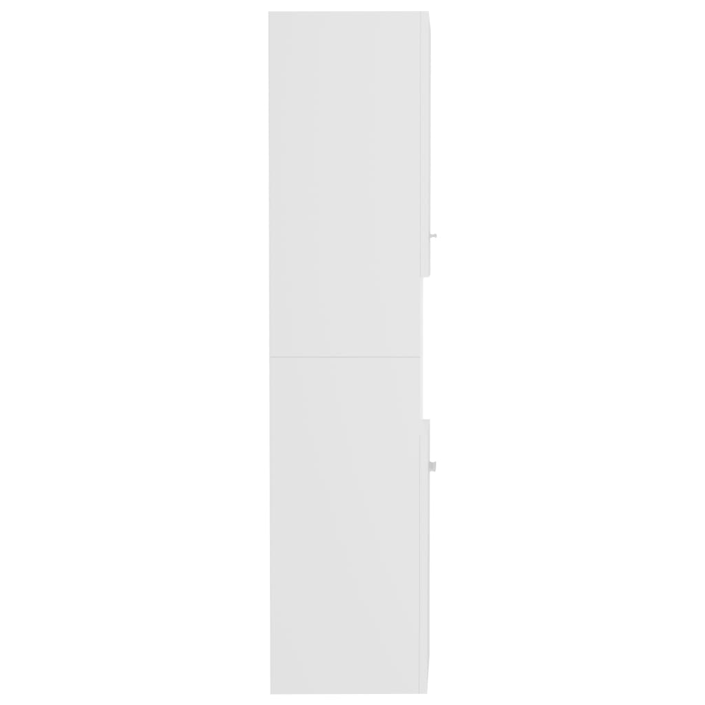 Dulap de baie, alb, 30 x 30 x 130 cm, PAL - Lando