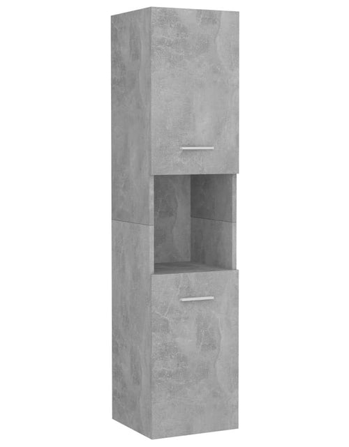Încărcați imaginea în vizualizatorul Galerie, Dulap de baie, gri beton, 30 x 30 x 130 cm, PAL - Lando

