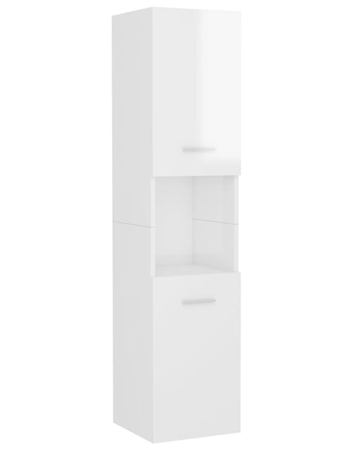 Încărcați imaginea în vizualizatorul Galerie, Dulap de baie, alb extralucios, 30 x 30 x 130 cm, PAL - Lando
