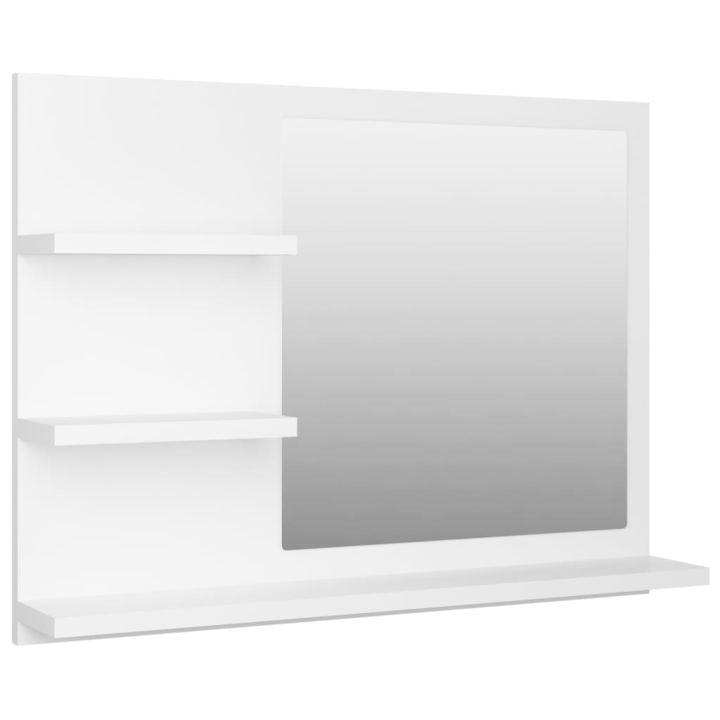 Oglindă de baie, alb, 60 x 10,5 x 45 cm, PAL Lando - Lando