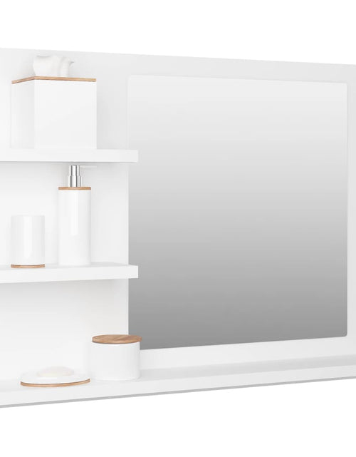 Încărcați imaginea în vizualizatorul Galerie, Oglindă de baie, alb, 60 x 10,5 x 45 cm, PAL Lando - Lando

