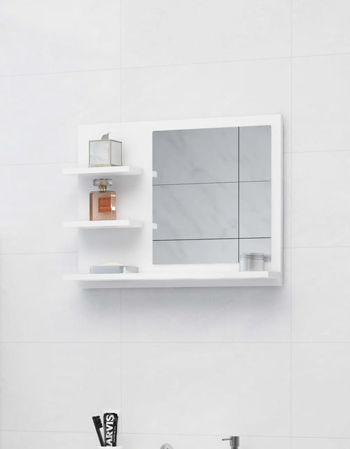 Încărcați imaginea în vizualizatorul Galerie, Oglindă de baie, alb, 60 x 10,5 x 45 cm, PAL Lando - Lando
