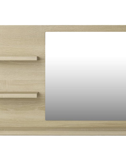 Загрузите изображение в средство просмотра галереи, Oglindă de baie, stejar Sonoma, 60 x 10,5 x 45 cm, PAL - Lando
