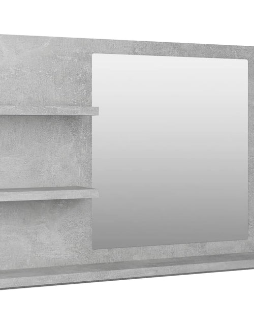 Загрузите изображение в средство просмотра галереи, Oglindă de baie, gri beton, 60x10,5x45 cm, PAL Lando - Lando

