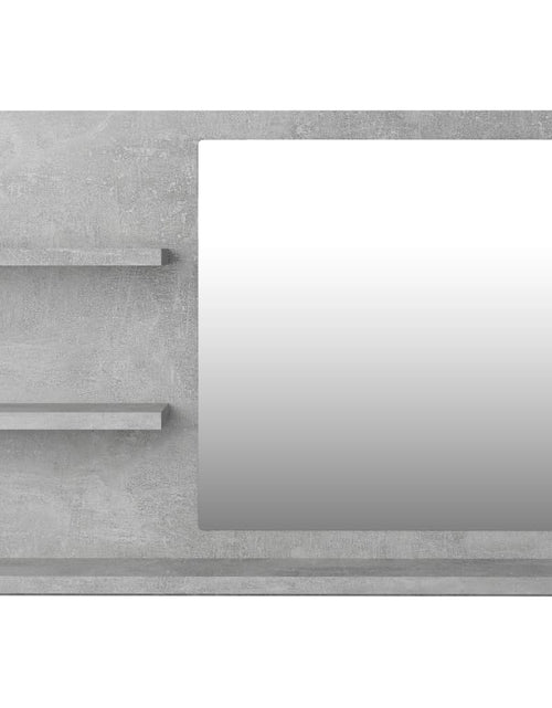 Încărcați imaginea în vizualizatorul Galerie, Oglindă de baie, gri beton, 60x10,5x45 cm, PAL Lando - Lando
