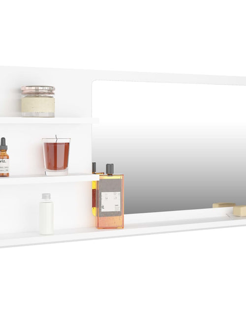Încărcați imaginea în vizualizatorul Galerie, Oglindă de baie, alb, 90 x 10,5 x 45 cm, PAL Lando - Lando
