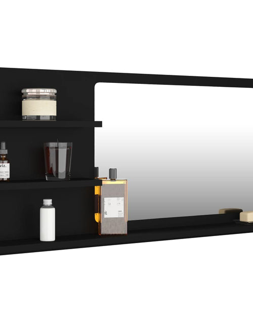Încărcați imaginea în vizualizatorul Galerie, Oglindă de baie, negru, 90 x 10,5 x 45 cm, PAL Lando - Lando
