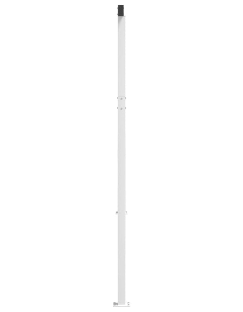 Încărcați imaginea în vizualizatorul Galerie, Set stâlp pentru copertină, alb, 450x245 cm, fier - Lando
