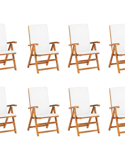 Загрузите изображение в средство просмотра галереи, Set mobilier de grădină cu perne, 9 piese, lemn masiv tec - Lando

