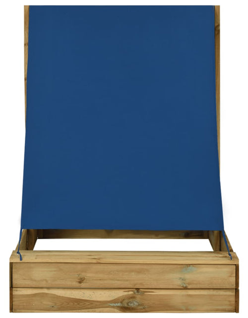 Загрузите изображение в средство просмотра галереи, Groapă de nisip cu acoperiș, 160x100x133 cm, lemn de pin tratat Lando - Lando
