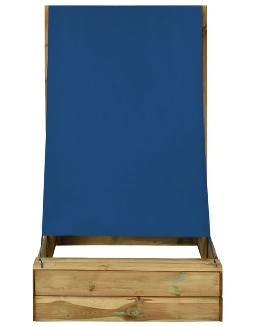 Загрузите изображение в средство просмотра галереи, Groapă de nisip cu acoperiș, 80x60x97,5 cm, lemn de pin tratat Lando - Lando
